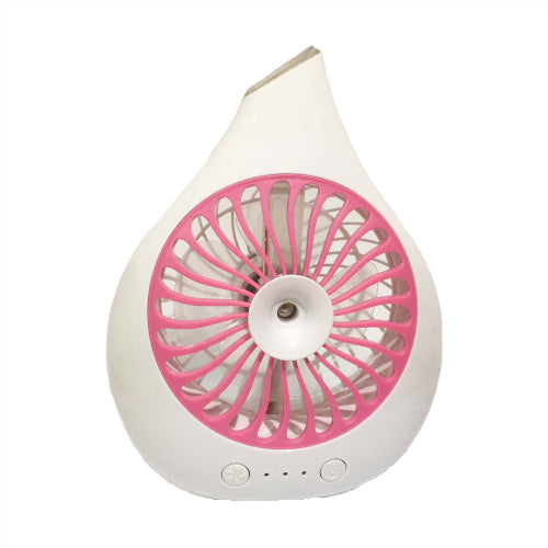 Portable Mini Rechargeable Desktop Spray Fan Water Drop Shape Misting Fan Personal Cooling Humidifier