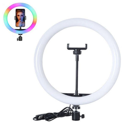 RGB LED SOFT RING LIGHT MJ26 26CM With Phone Holder Photography Fill Light Selfie Set