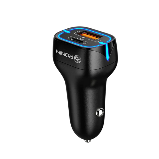 Ronin 20W Dual-Port QC & PD Fast Car Charger R-345