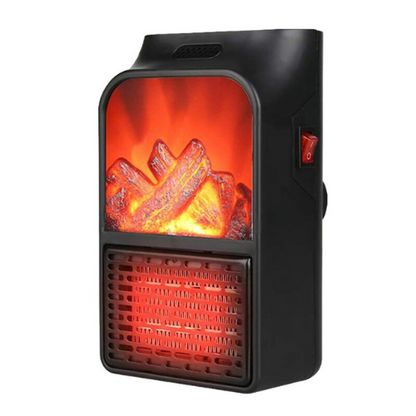 Flame Heater 900W Mini Portable Electric Fireplace Warmer