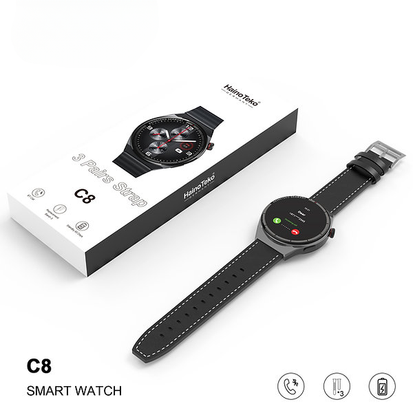 Haino Teko C8 Calling SmartWatch 3 Straps Version.