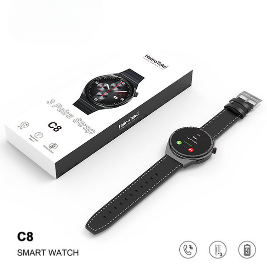 Haino Teko C8 Calling SmartWatch 3 Straps Version.