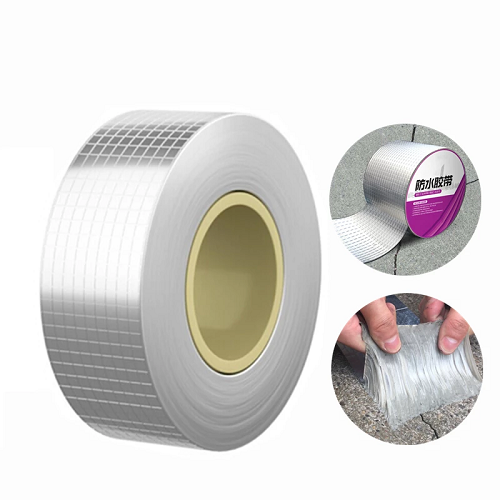 Aluminum Foil Thicken Butyl Waterproof Tape Wall Crack Roof Duct Repair Adhesive Tape High Temperature Resistance Waterproof