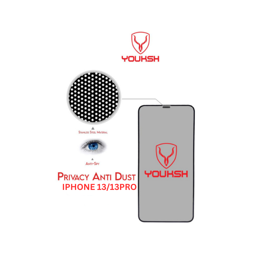 YOUKSH Apple iPhone 13 |13 Pro Anti Static Glass Protector With YOUKSH Installation Kit