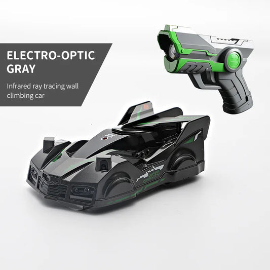 Infrared Ray Tracking Wall Climbing Car With Laser Gun