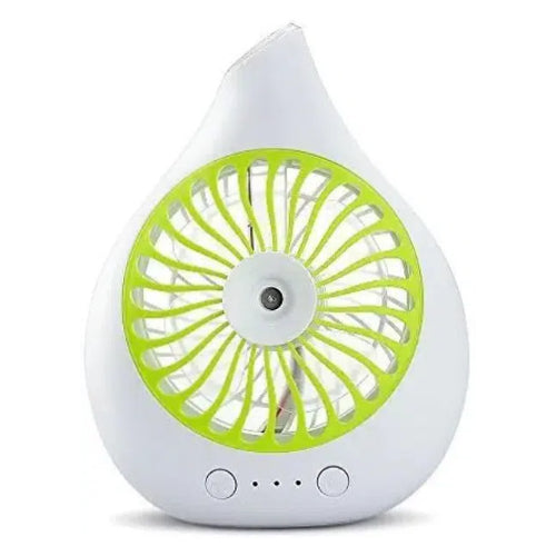 Portable Mini Rechargeable Desktop Spray Fan Water Drop Shape Misting Fan Personal Cooling Humidifier