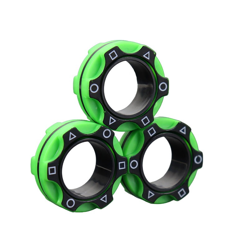 Magnetic Finger Rings Fidget Spinner Toy Anti-Stress Anxiety Relief