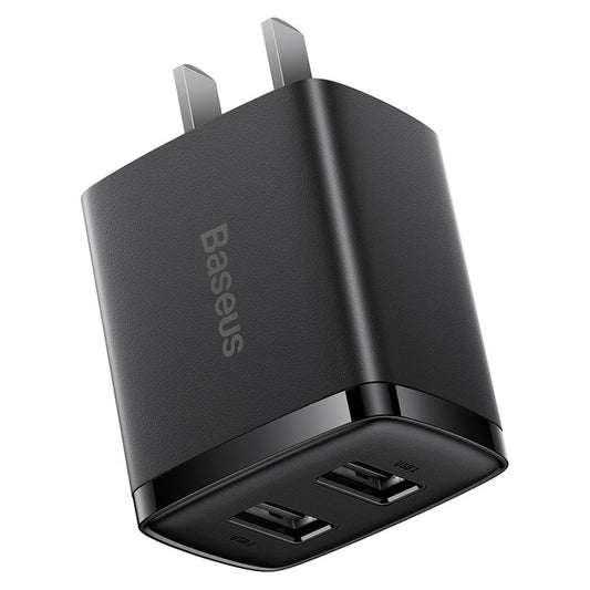 Baseus 10.5W Compact Mobile Charger Dual USB With CN PIN