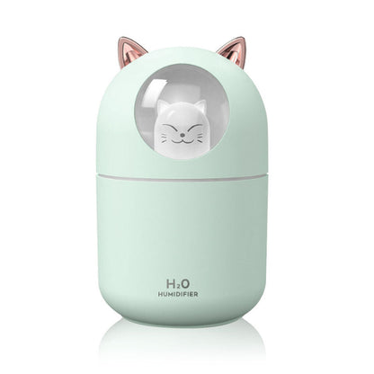 Cat Humidifier Cute Aroma Diffuser with Night Light