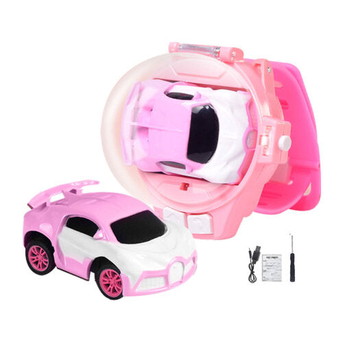 Mini Remote Control Car Watch Toys 2.4 GHz Wrist Racing Car Watch For Kids